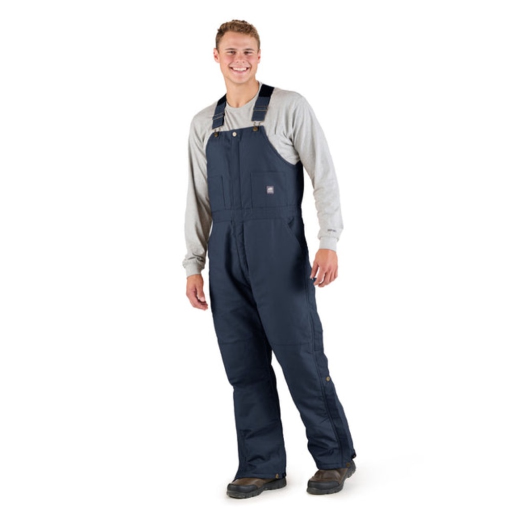 Berne Heritage Insulated Duck Bib Overall Navy XL Tall